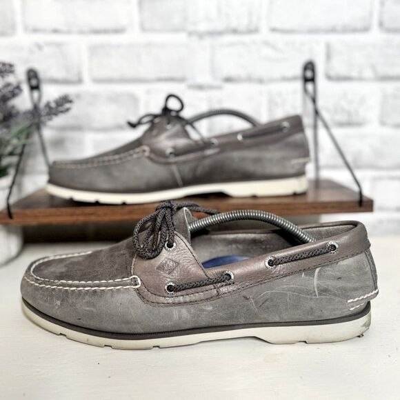 Sperry Topsiders Leather Boat Shoes Loafers Shoes Size 11.5 - Picture 1 of 9